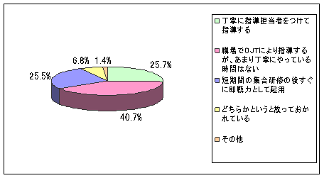 【図8】新入社員研修のスタイルのグラフ