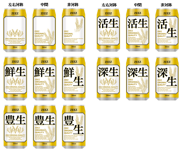 【図２】缶ビールのデザインのグラフ